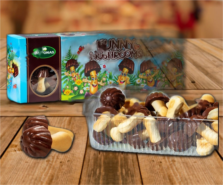 Biscuits with a coating containing cocoa