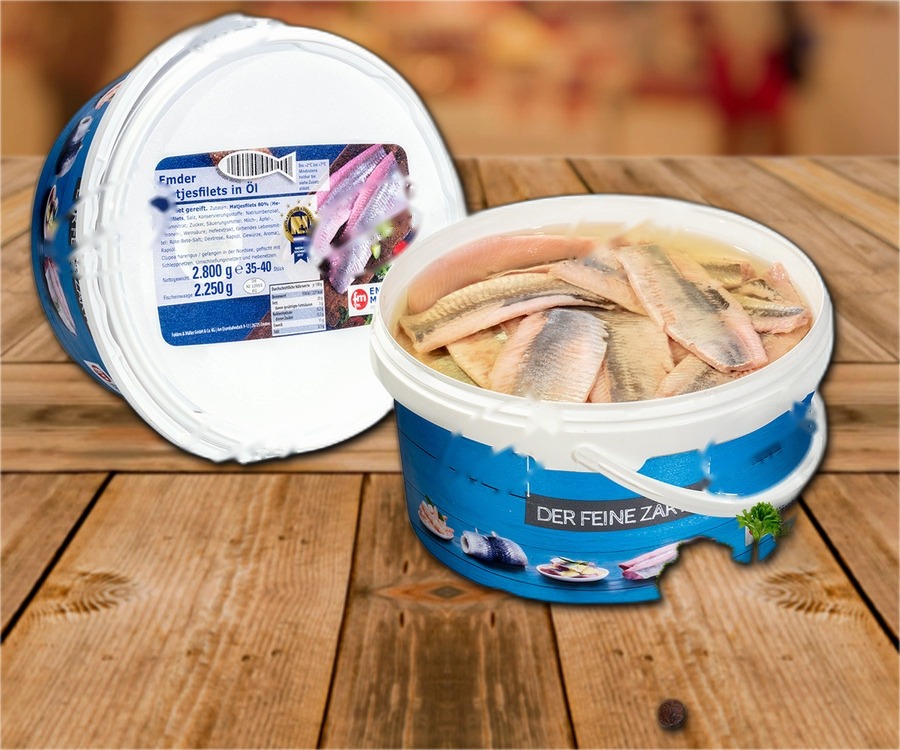 Matjesfilets in oil 2,8 L-bucket