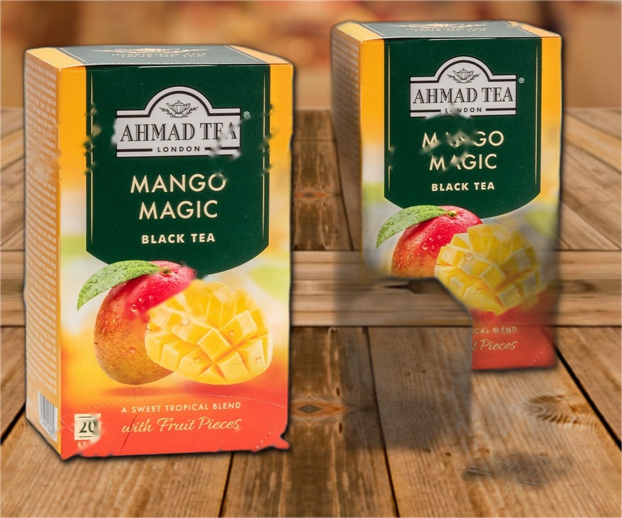 Black tea "Mango magic", with mango flavour, 20 bags