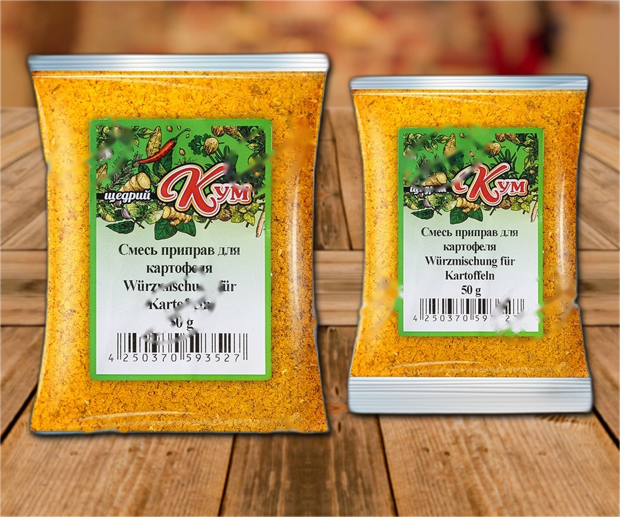 Seasoning for potato dishes tube