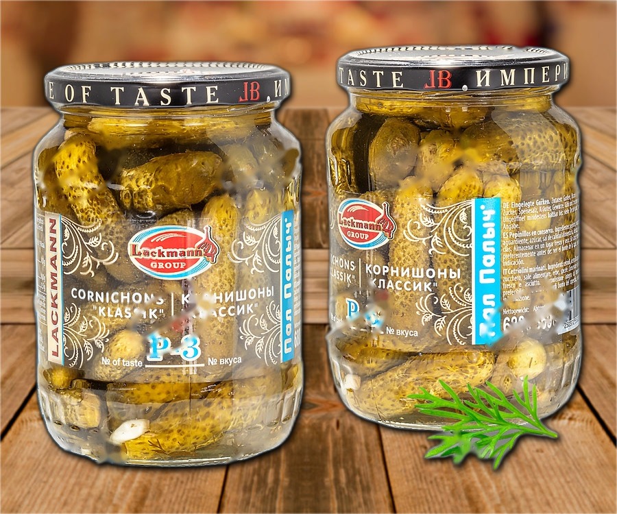 Gherkins P-3 "classic, 680g (drained weight 360g)