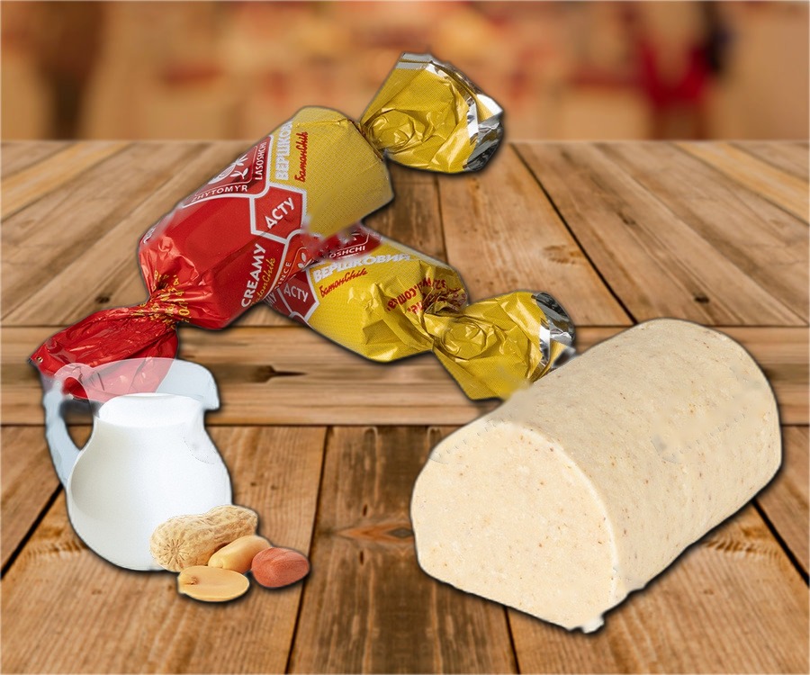 Confectionary "Batonchik" with cream flavor