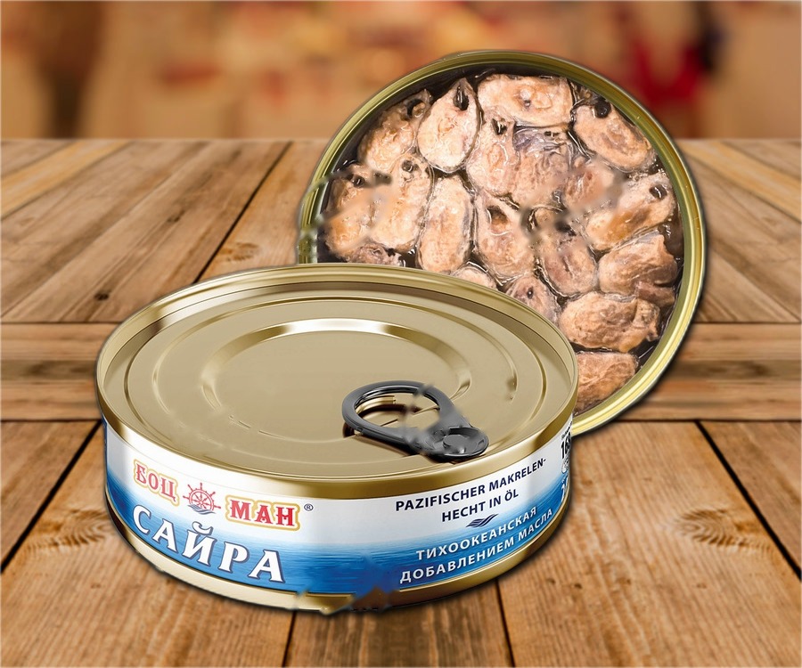 Pacific saury in oil