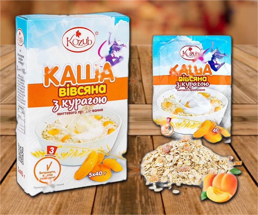 Oatmeal porridge with apricots
