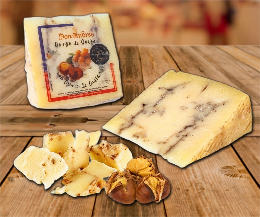 Sheep's cheese with chestnut puree
