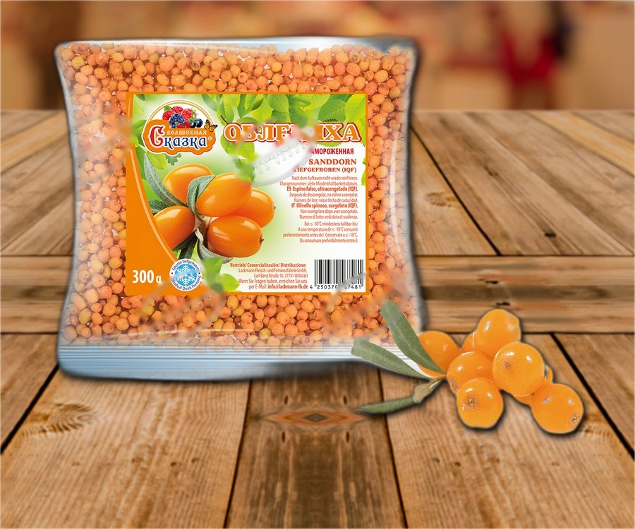 Sea buckthorn, frozen