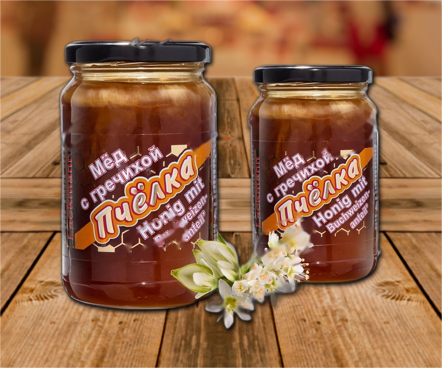 Honey with a portion of buckwheat