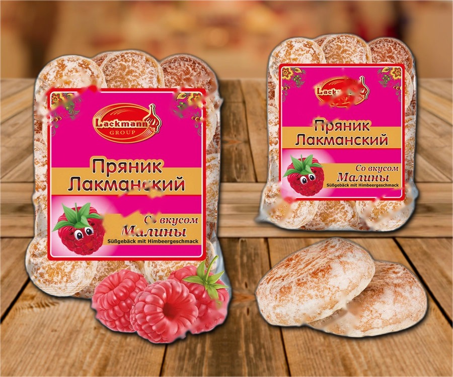 Gingerbread with raspberry flavour