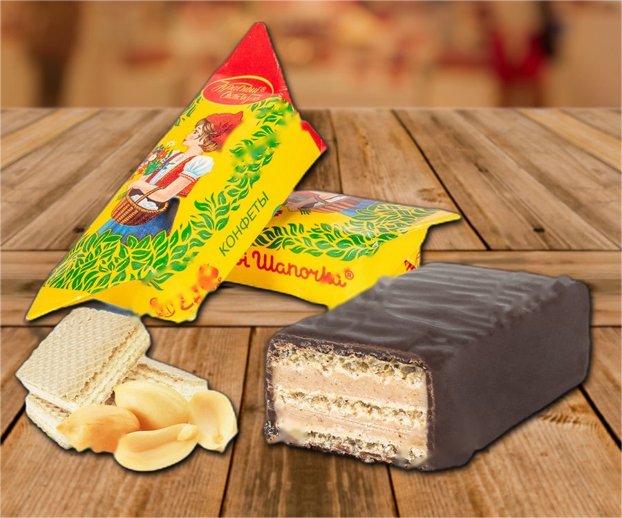 Waffle sweets Krasnaja Shapochka, loose