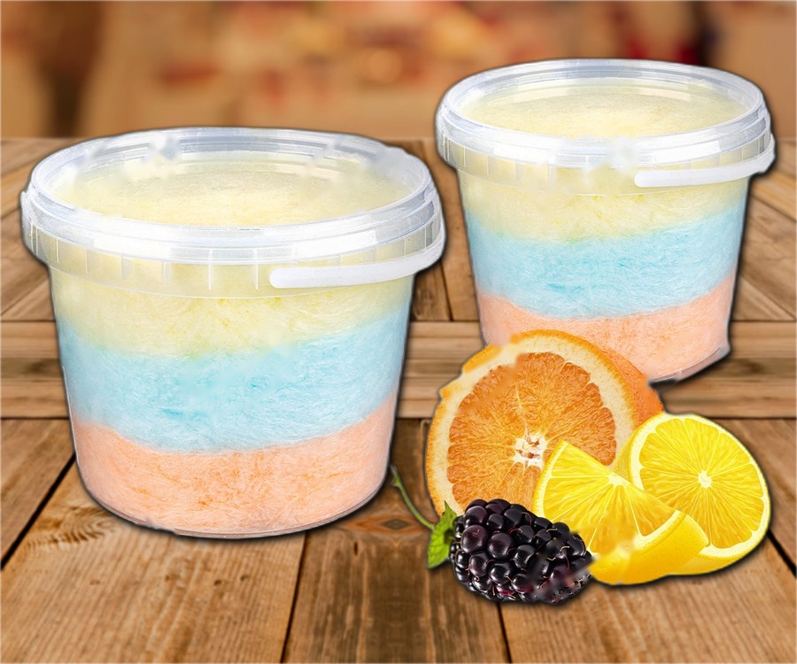 Candy floss with orange, blackberry and lemon flavour 850ml