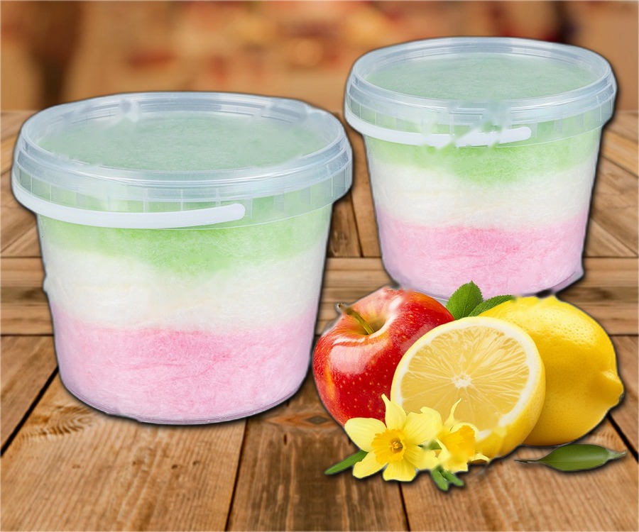 Candy floss with vanilla, lemon and apple flavour 850ml