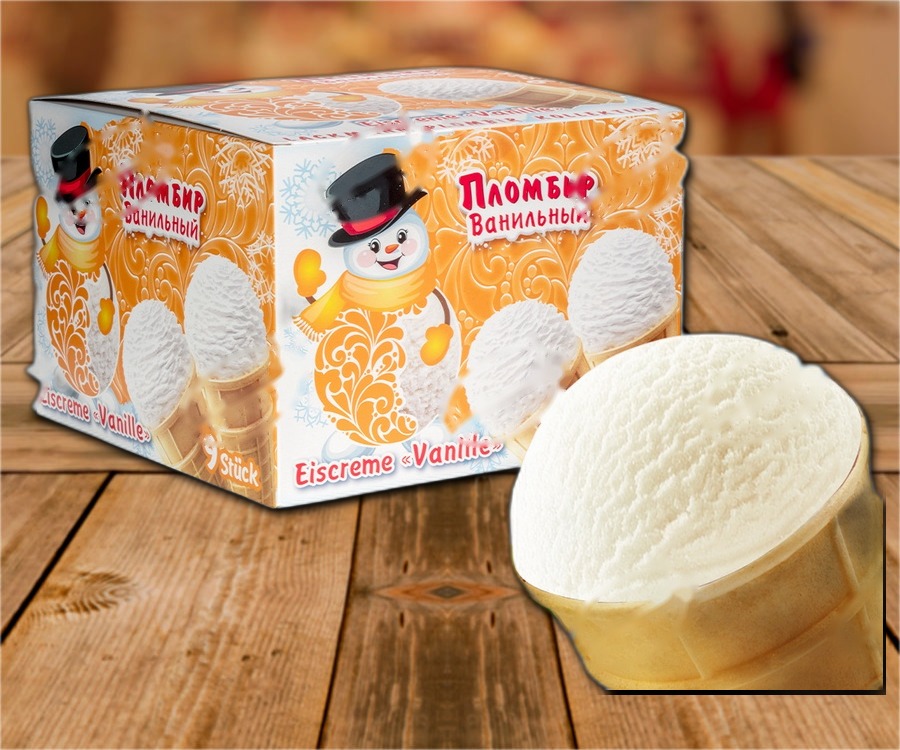 Ice cream "Plombir" 12,5% (Family Pack), 1080ml