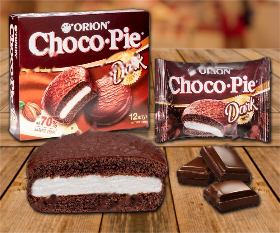 Cookie "Choco Pie" with black chocolate