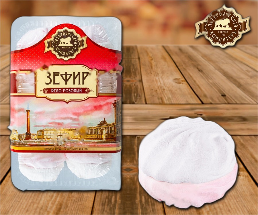 Marshmallow with vanilla- and strawberry flavour