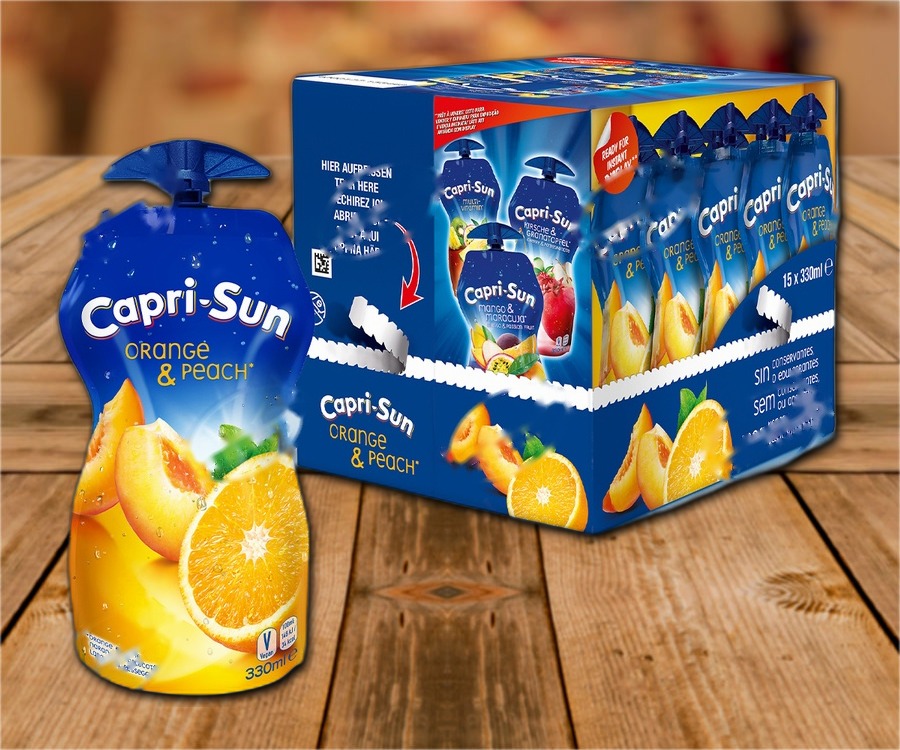 Drink "Capri-Sun", orange and peach, 330ml