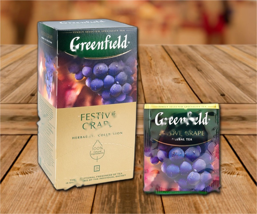 Herbal tea with grape flavour (25 teabagx2g)