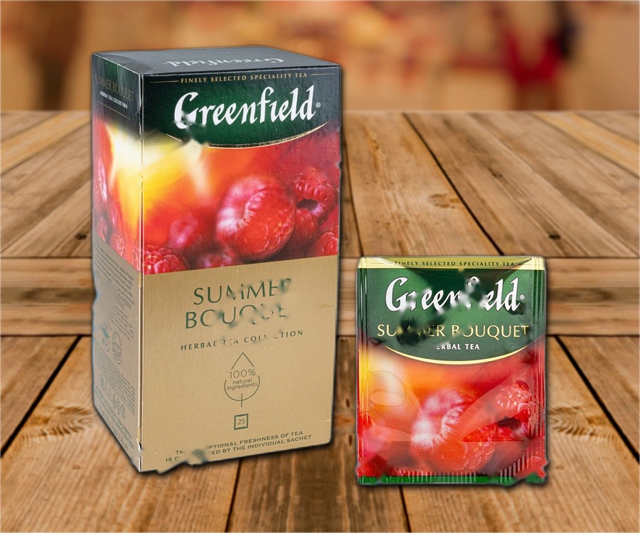 Herbal tea with raspberry flavour (25 teabagx2g)