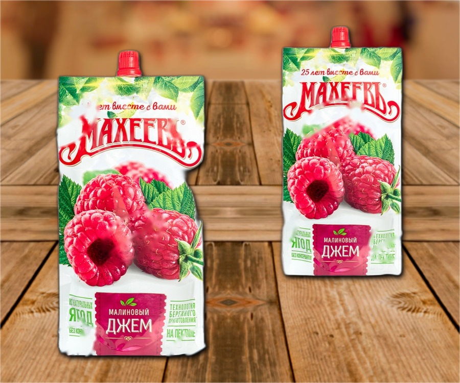 Jams made from raspberries