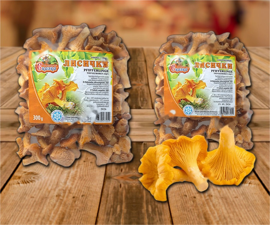Chanterelles, quick-frozen