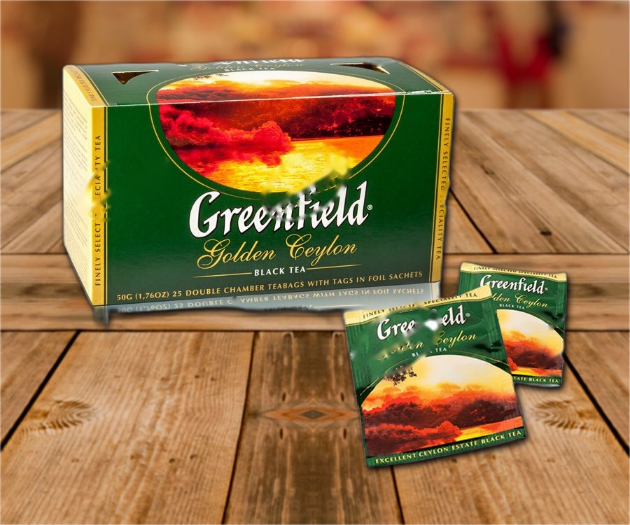 Black ceylon tea Golden Ceylon in enveloped tea bags, 25x2g