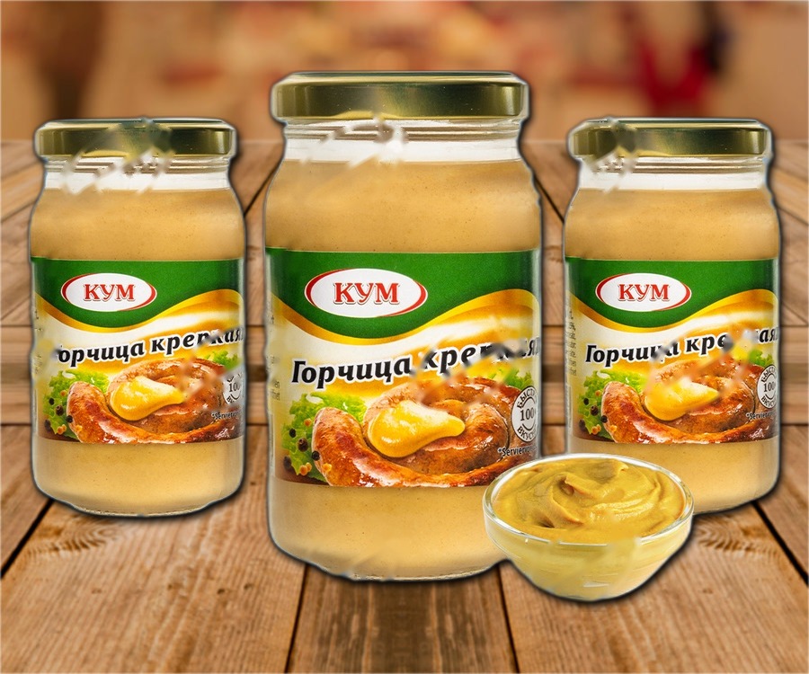 East European Style hot mustard, 188ml
