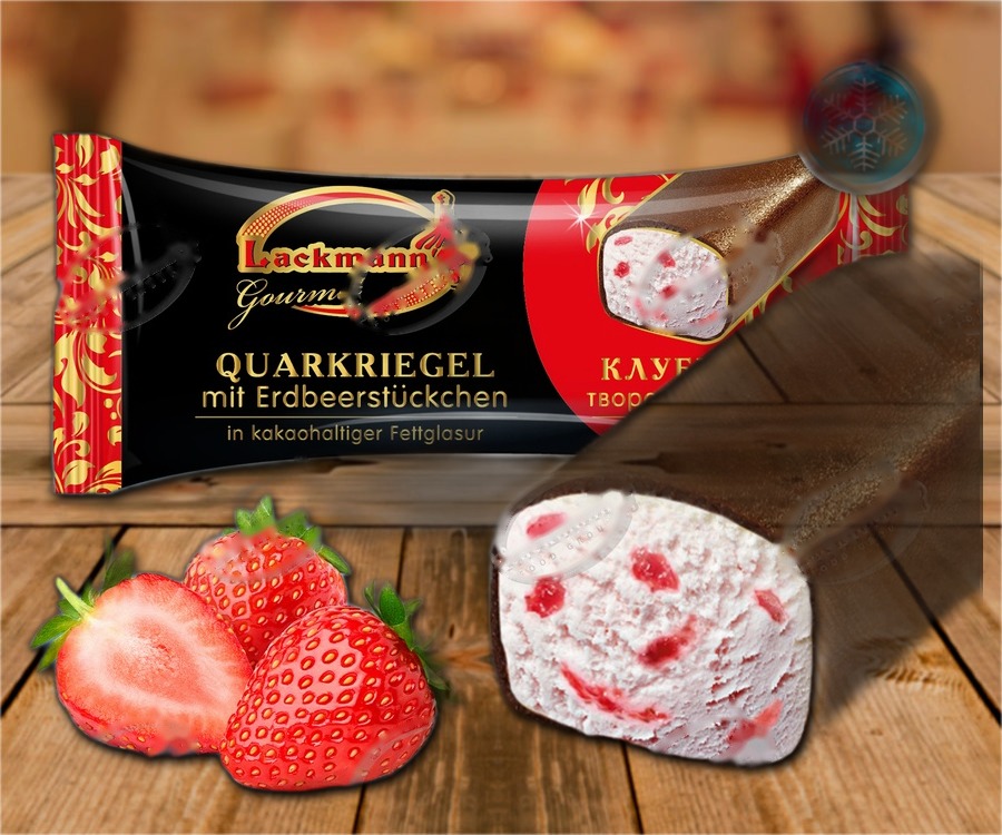 Glazed curd snack Strawberry