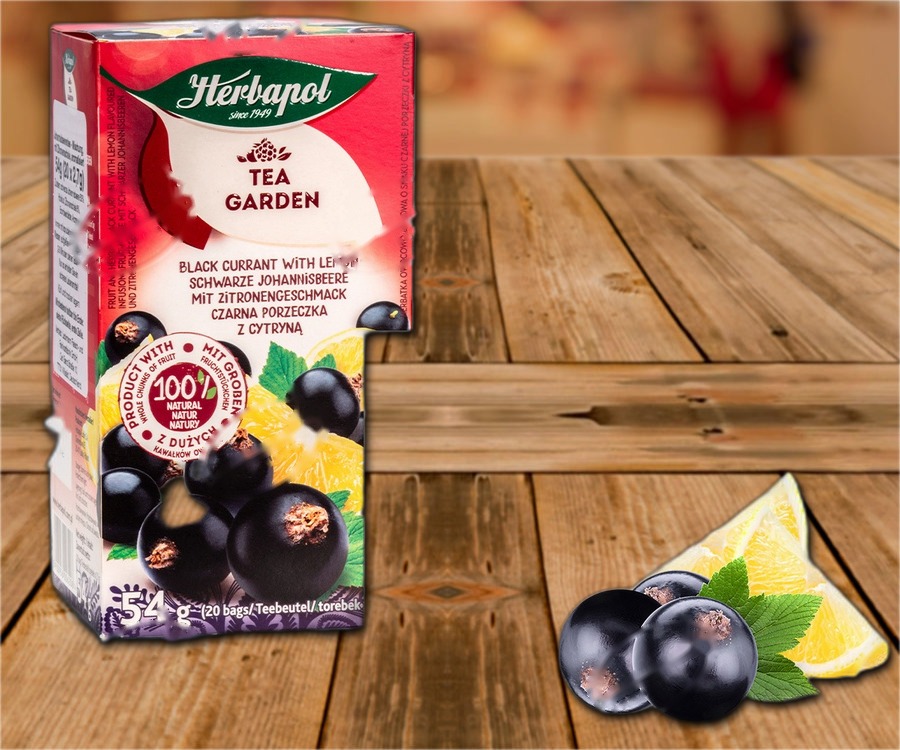 Blackcurrant with lemon tea, 20 bags