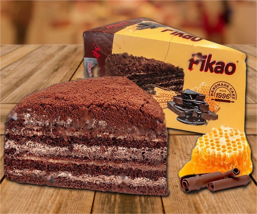 Honey cake ''Medovnik'' with cocoa