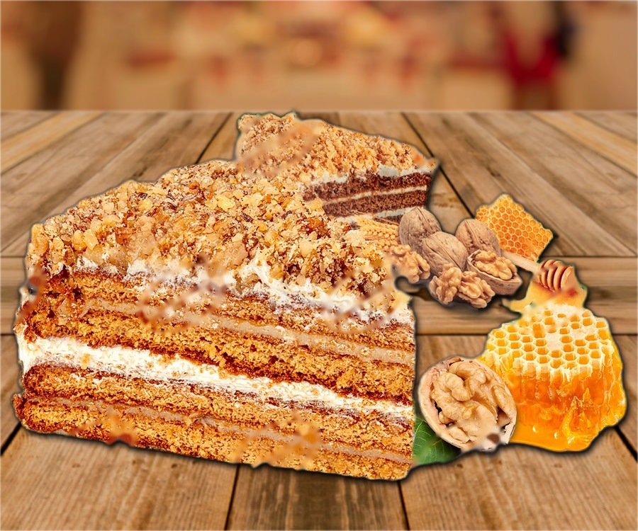 Honey cake Original Premium with walnuts