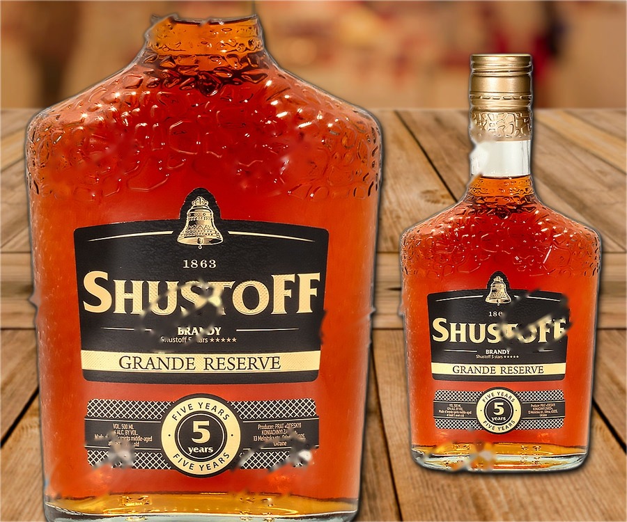 Brandy "Shustoff" VSOP, 5 years, 40%, 500ml