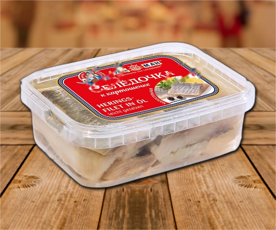 Herring fillet in oil, ightly salted