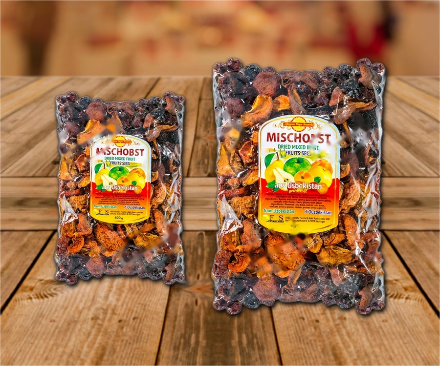 Mixture of dried fruits