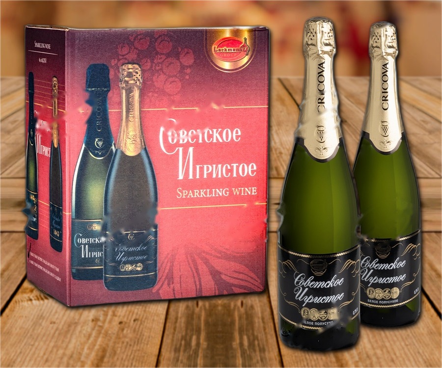 Sparkling wine "Sowetskoe" white semidry, 12,5%, 750ml