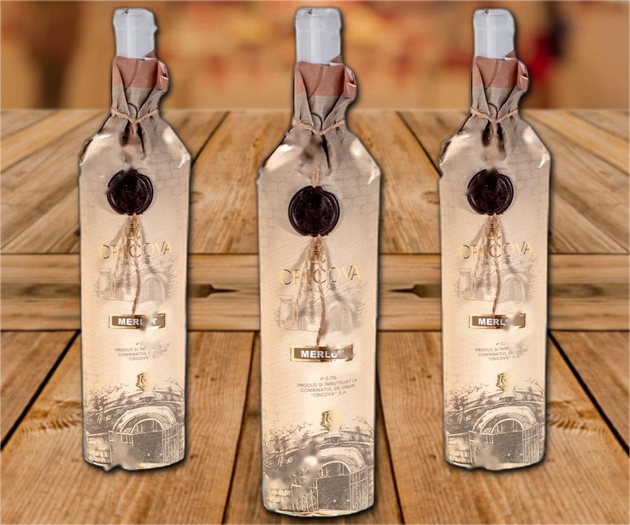 Wine "Merlot", red, dry, 13%, 750ml