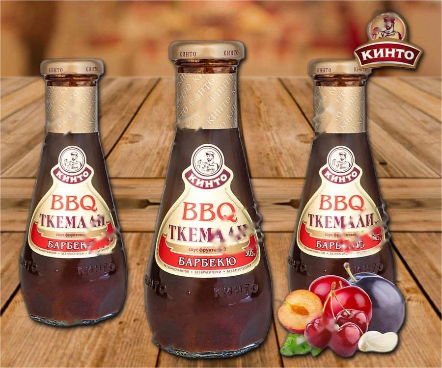 Sauce made from red cherry plums with BBQ flavouring, 280ml
