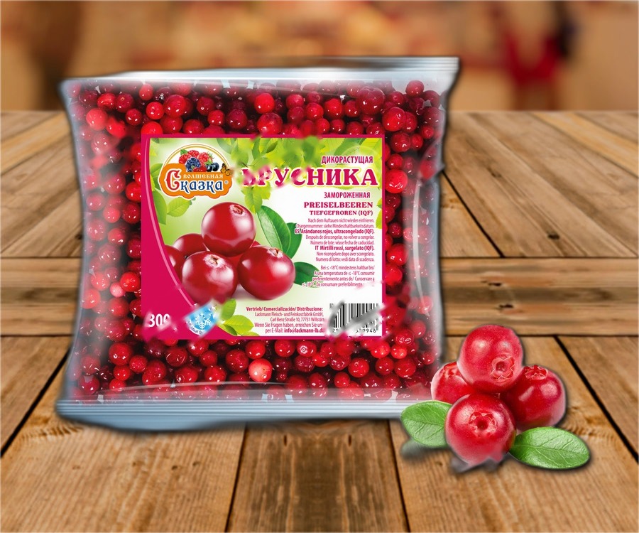 Cranberries, quick-frozen