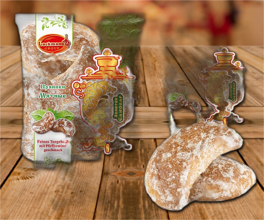 Sweet pastries with peppermint flavour
