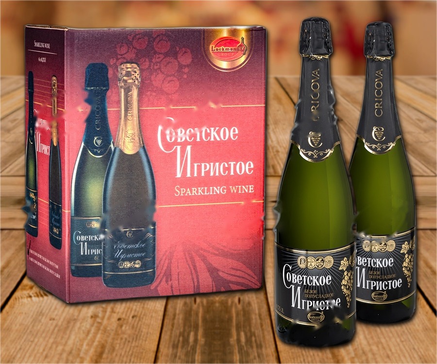 Sparkling wine "Sowetskoe" white semidry, 12,5%, 750ml