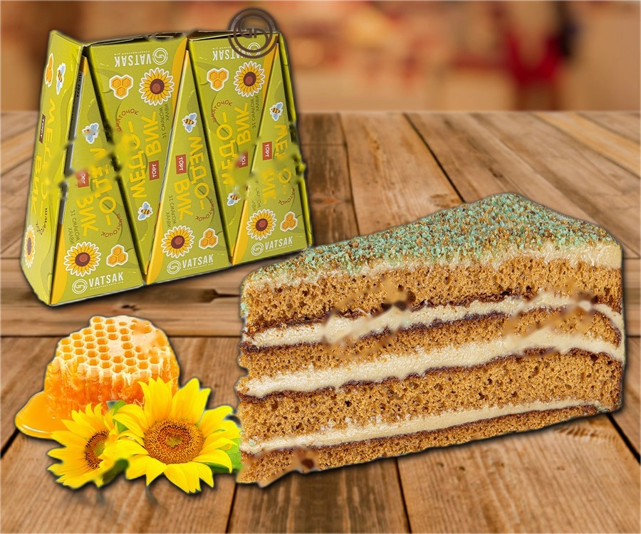Tart with filling, with with confectionary speciality made from sunflower seeds, quick-frozen