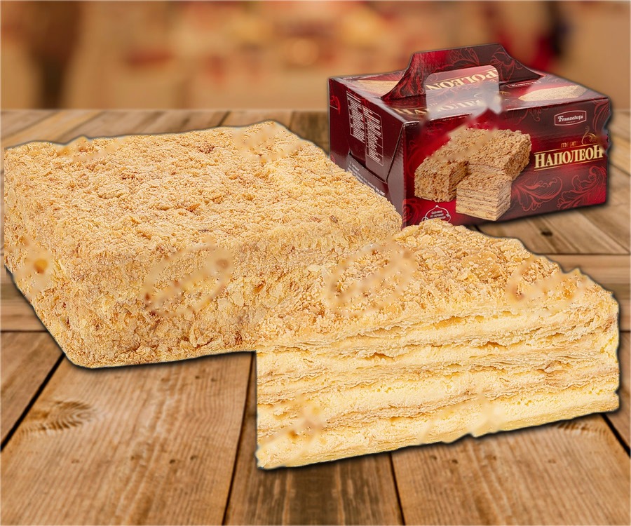 Flaky pastry tart with vanilla flavour, quick-frozen