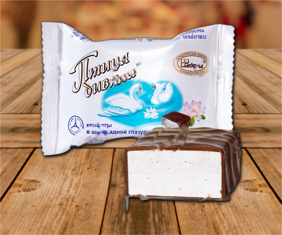 Foam confectionery Ptitsa divnaya