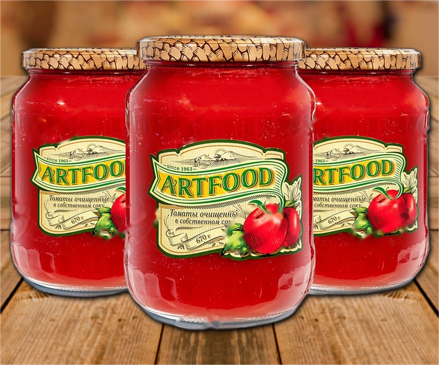 Tomatoes in its own juices, 720ml