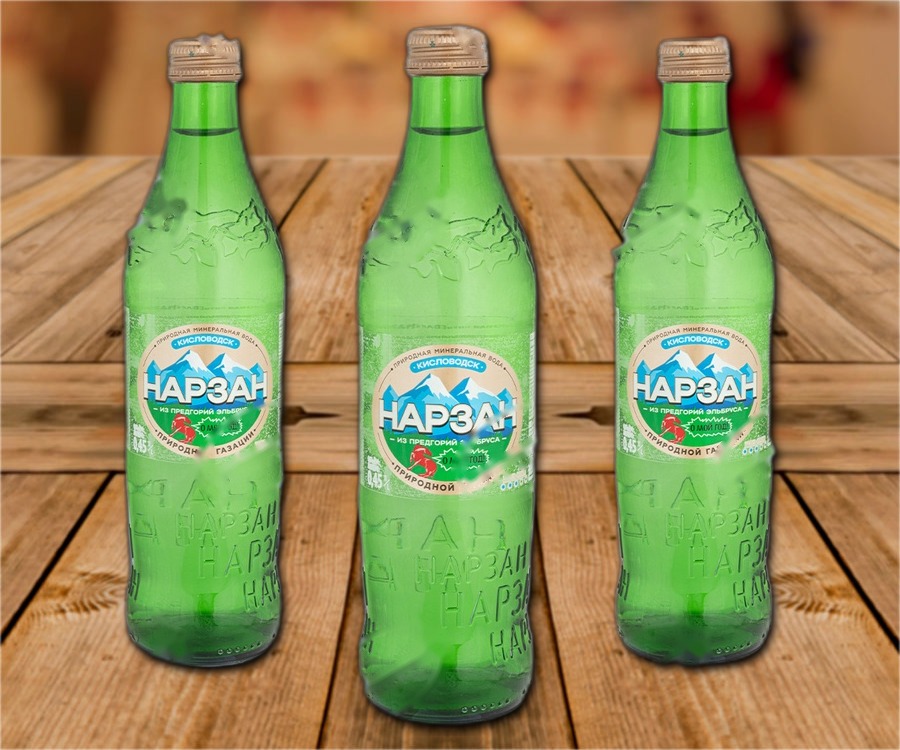 Natural Mineral water, carbanated, with sparkling, 450ml