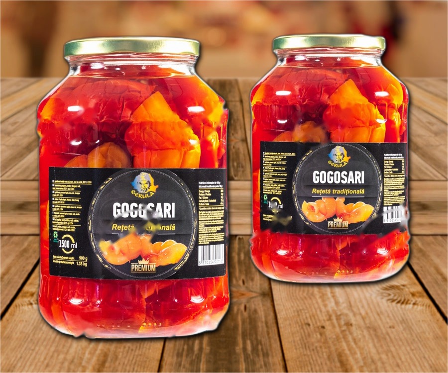 Pickled peppers, in pieces