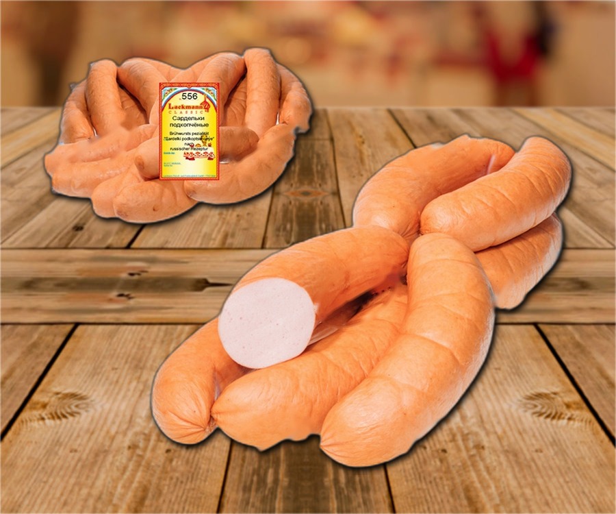 Sausages, lightly smoked