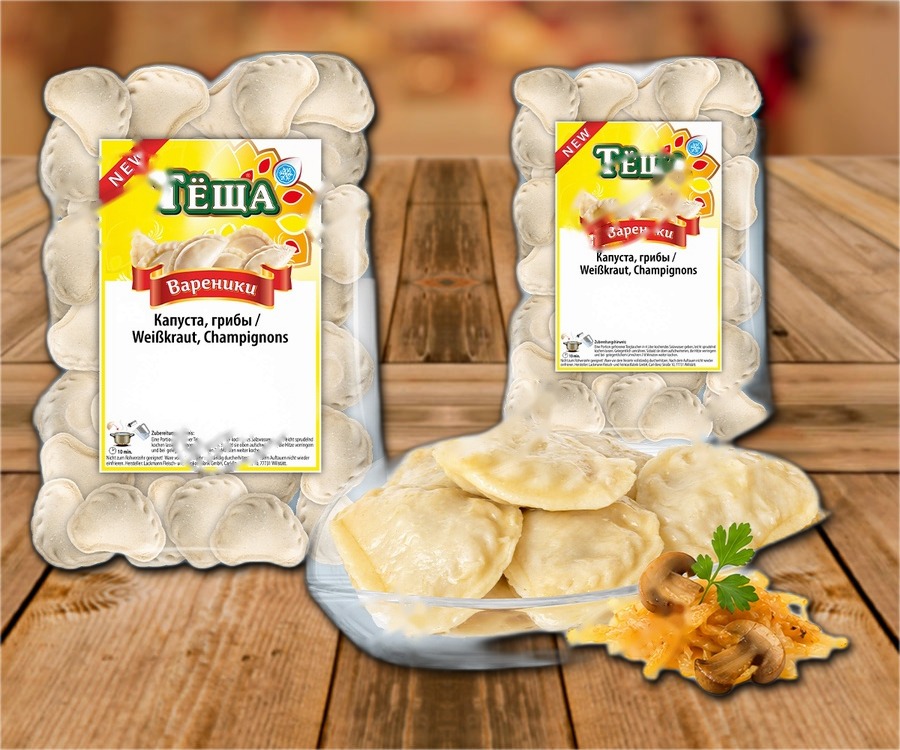 Dumplings with white cabbage and mushroom filling 600g