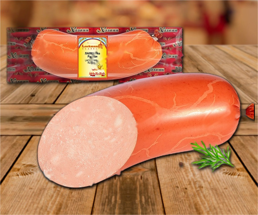 Boiled sausage LACKMANNka Russkaja